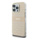 Kryt DKNY Repeat Texture Pattern iPhone 16 Pro Max - růžová