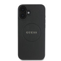 Kryt Guess Grained Gold Ring MagSafe iPhone 16 - black