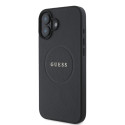 Kryt Guess Grained Gold Ring MagSafe iPhone 16 - black