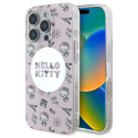 Kryt Hello Kitty IML All Over Paris pro iPhone 16 Pro - růžový