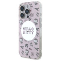 Kryt Hello Kitty IML All Over Paris pro iPhone 16 Pro - růžový