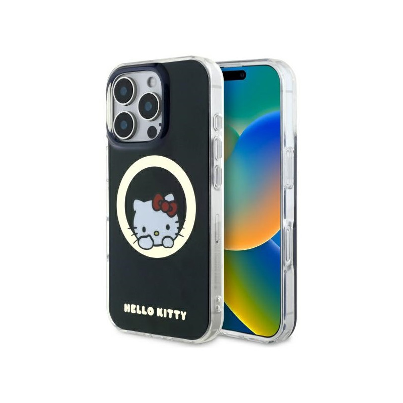 Kryt Hello Kitty IML Sweet Kitty Magsafe pro iPhone 16 Pro - černý