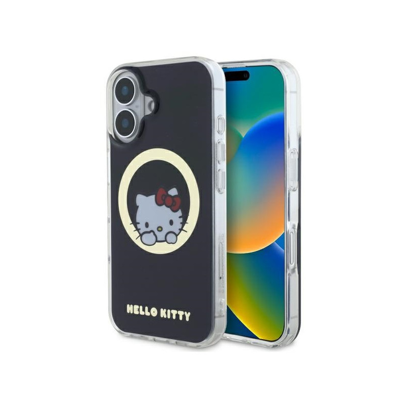 Kryt Hello Kitty SWEET KITTY pro iPhone 16 - černý