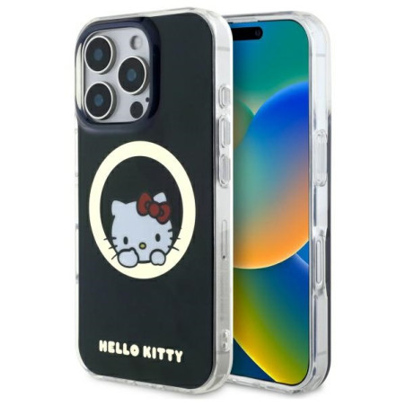 Kryt Hello Kitty IML Sweet Kitty iPhone 16 Pro Max - černý