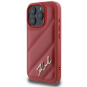 Kryt Karl Lagerfeld QUILTED SIGNATURE iPhone 16 Pro červený