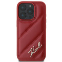 Kryt Karl Lagerfeld QUILTED SIGNATURE iPhone 16 Pro červený