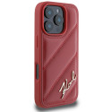 Kryt Karl Lagerfeld QUILTED SIGNATURE iPhone 16 Pro červený