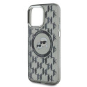 Kryt Karl Lagerfeld IML Monogram iPhone 15 Pro - black