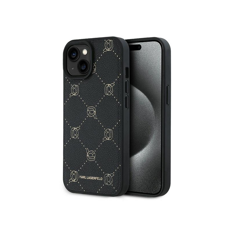 Kryt Karl Lagerfeld KARL HEAD pro iPhone 15 Plus - černý