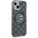 Kryt Karl Lagerfeld IML Monogram MagSafe pro iPhone 15 - černý