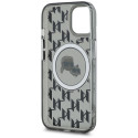 Kryt Karl Lagerfeld IML Monogram MagSafe pro iPhone 15 - černý