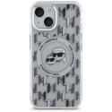 Kryt Karl Lagerfeld IML Monogram iPhone 15 – clear
