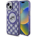 Kryt Karl Lagerfeld IML Monogram pro iPhone 15 - fialová