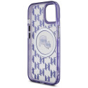 Kryt Karl Lagerfeld IML Monogram pro iPhone 15 - fialová