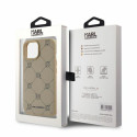 Kryt Karl Lagerfeld MAGSAFE Karl Head pro iPhone 15 - beige