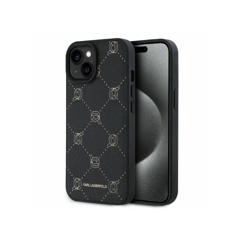 Kryt Karl Lagerfeld KARL HEAD pro iPhone 15 - černá