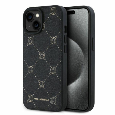 Kryt Karl Lagerfeld KARL HEAD pro iPhone 15 – černá