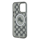 Kryt Karl Lagerfeld IML Monogram pro iPhone 15 Pro Max černý