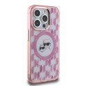Kryt Karl Lagerfeld IML Monogram pro iPhone 15 Pro Max - růžový