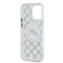 Kryt Karl Lagerfeld IML Monogram pro iPhone 15 Pro Max - clear