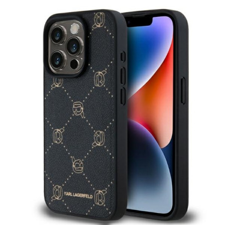 Kryt Karl Lagerfeld KARL HEAD iPhone 15 Pro Max - černý