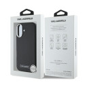 Kryt Karl Lagerfeld FW Metal Plate MagSafe pro iPhone 16 – černý