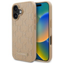 Kryt Karl Lagerfeld HOT STAMP pro iPhone 16 - béžová