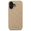 Kryt Karl Lagerfeld HOT STAMP pro iPhone 16 - béžová