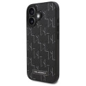 Kryt Karl Lagerfeld HOT STAMP pro iPhone 16 - černý