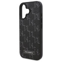 Kryt Karl Lagerfeld HOT STAMP pro iPhone 16 - černý