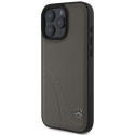 Kryt Mercedes MB CURVED STITCHES pro iPhone 16 Pro Max - hnědý
