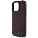 Pouzdro Mercedes MB WAVES Leather iPhone 16 Pro Max červené