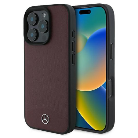 Kryt Mercedes pro iPhone 16 Pro - červená (MagSafe)