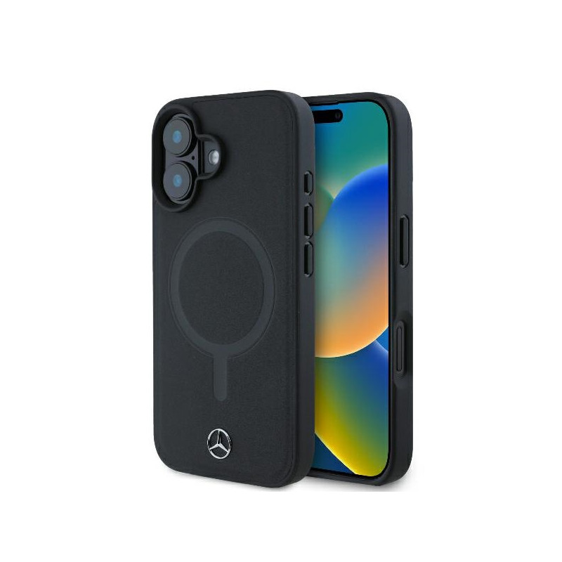 Pouzdro Mercedes pro iPhone 16 Plus - černé