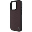 Kryt Mercedes MB WOOD MagSafe pro iPhone 16 Pro Max - červený