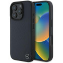 Kryt Mercedes MB WOOD pro iPhone 16 Pro Max – modrá