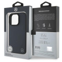 Kryt Mercedes MB WOOD pro iPhone 16 Pro Max – modrá