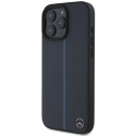 Kryt Mercedes MB Blue Line Leather MagSafe iPhone 16 Pro Max