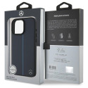 Kryt Mercedes MB Blue Line Leather MagSafe iPhone 16 Pro Max