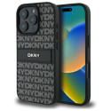 Kryt DKNY Texture Pattern pro iPhone 16 Pro – černý