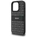 Kryt DKNY Texture Pattern pro iPhone 16 Pro – černý