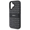 Kryt DKNY Texture Pattern iPhone 16 - černý