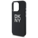 Kryt DKNY Liquid Silicone Metal Logo pro iPhone 16 Pro Max - černý