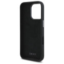 Kryt DKNY Liquid Silicone Metal Logo pro iPhone 16 Pro Max - černý