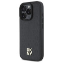 Kryt DKNY REPEAT PATTERN STACK iPhone 16 Pro - černý