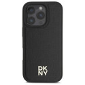 Kryt DKNY REPEAT PATTERN STACK iPhone 16 Pro - černý