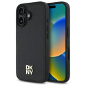 Kryt DKNY REPEAT PATTERN STACK pro iPhone 16 - černý