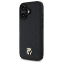 Kryt DKNY REPEAT PATTERN STACK pro iPhone 16 - černý