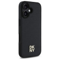 Kryt DKNY REPEAT PATTERN STACK pro iPhone 16 - černý