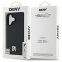 Kryt DKNY REPEAT PATTERN STACK pro iPhone 16 - černý